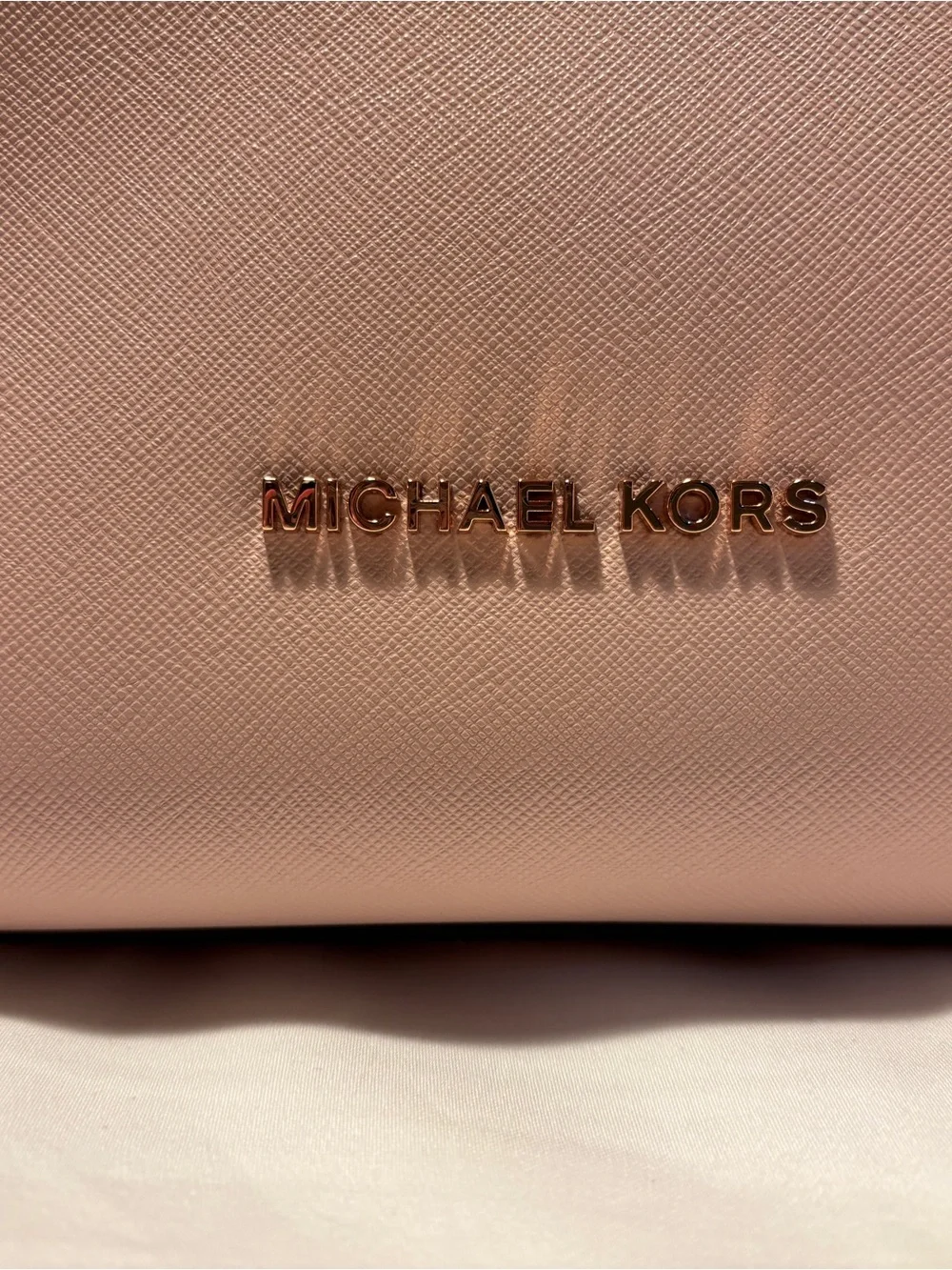 NWOT Michael Kors Blush Saffiano Leather Satchel